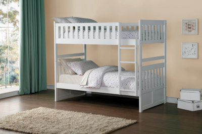 Galen Collection Twin Over Twin Bunk Bed - B2053W-TT-K