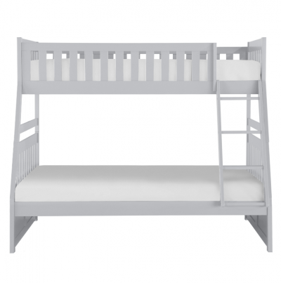 Orion Collection Twin Over Full  Bunk Bed in Gray Finish - B2063-TF-K