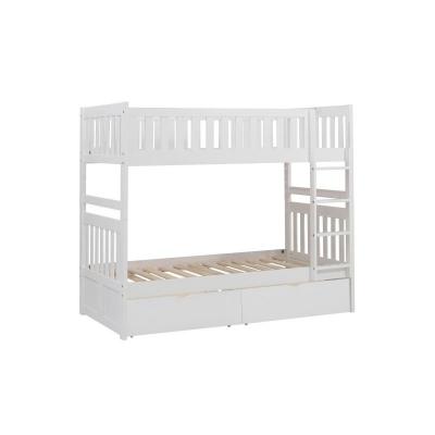 Galen Collection Twin Over Twin Bunk Bed with Storage Box - B2053W-1*T