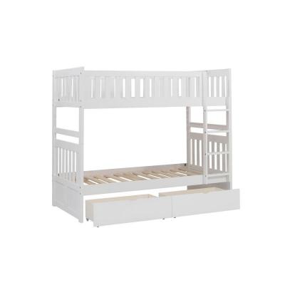 Galen Collection Twin Over Twin Bunk Bed with Storage Box - B2053W-1*T