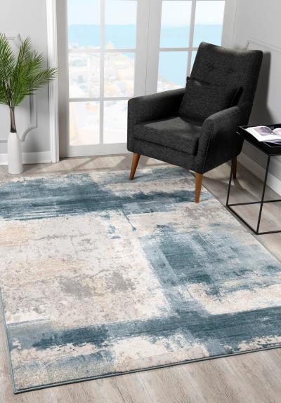 Koshani 5 X 8 Arctic Rug in Cream Blue - SUNSH-ARCTIC-6898