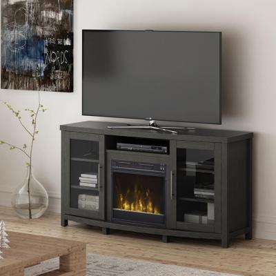 Bell'O TV Stand for TVs up to 60" with 18" Electric Fireplace - Rossville