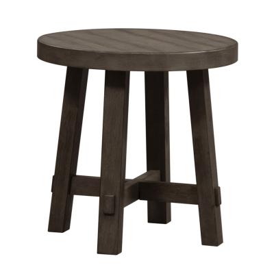 Liberty Furniture Modern Farmhouse Splay Leg Round End Table - 406-OT1024