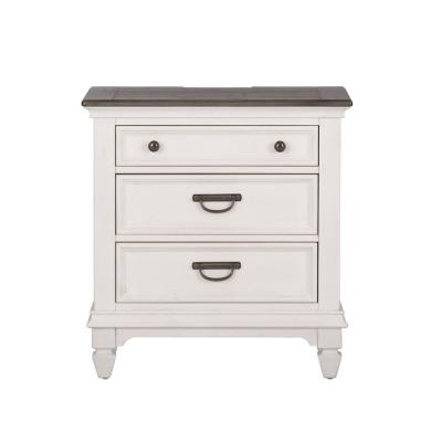 Liberty Furniture Allyson Park Nightstand with Charging Station - 417-BR61