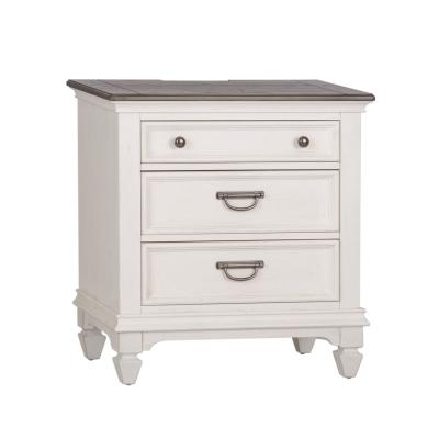 Liberty Furniture Allyson Park Nightstand with Charging Station - 417-BR61