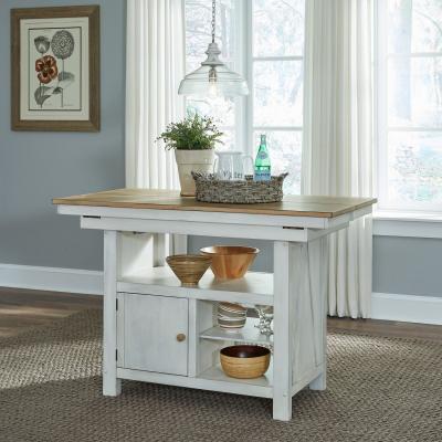 Liberty Furniture Lindsey Farm Kitchen Island - 62WH-CD-GTS