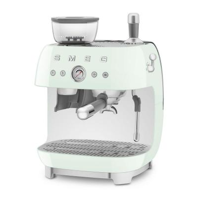 SMEG Retro Style Espresso Manual Coffee Machine in Pastel green - EGF03PGUS