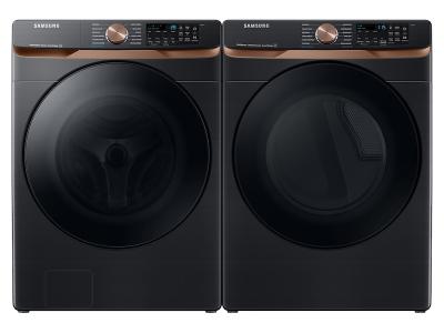 27" Samsung 5.8 Cu. Ft. Smart Front Load Washer with Super Speed Wash in Black - WF50BG8300AVUS