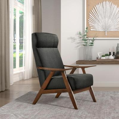 Kalmar Collection Accent Chair Grey - 1077DG-1