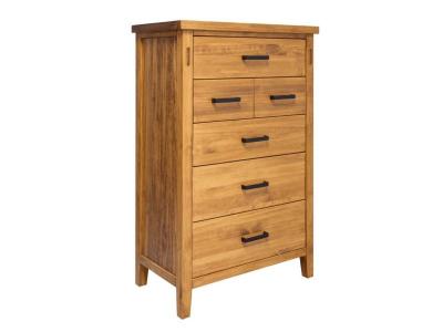 Mako Wood Furniture Hudson Pine 5 Drawer Chest - 8400-30-D