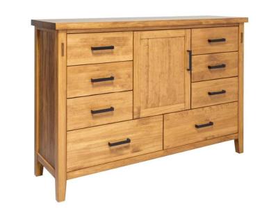 Mako Wood Furniture Hudson 8 Drawer 1 Door Dresser - 8400-40-8-D