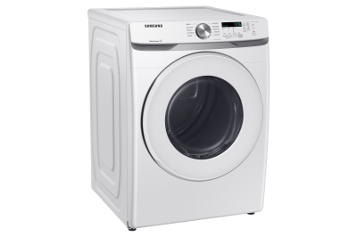 27" Samsung 7.5 Cu. Ft. Electric Dryer with Shallow Depth In White - DVE45T6005W