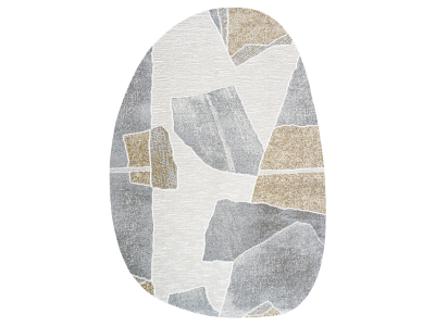 Valentino Collection 46038 6191 7'x10' Pebble Shape Rug - R206191460387P