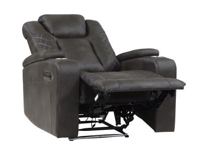 Taylor Power Recliner with Adjustable Headrests - M-9211BRG-1PWH