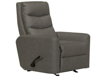 Catnapper Jet Silver Fabric Glider Recliner - 2620-6-1419-18