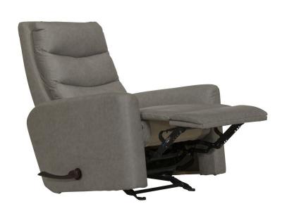 Catnapper Jet Silver Fabric Glider Recliner - 2620-6-1419-18