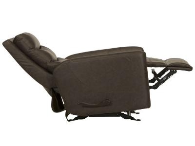 Catnapper Jet Walnut Fabric Glider Recliner - 2620-6-1419-49