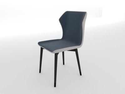 Apollo DK Blue/Grey Dining Side Chair - APOLLO-SCH