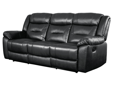 Primo International Montana Motion Leather Sofa in Ryder Black - MONTANA-SOFA