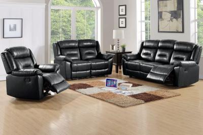 Primo International Montana Motion Leather Sofa in Ryder Black - MONTANA-SOFA