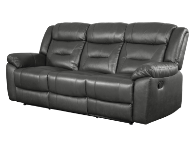 Primo International Montana Motion Leather Sofa in Ryder Charcoal - MONTANA-GRY-SOFA