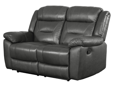 Primo International Montana Leather Loveseat in Ryder Charcoal - MONTANA-GRY-LOVE