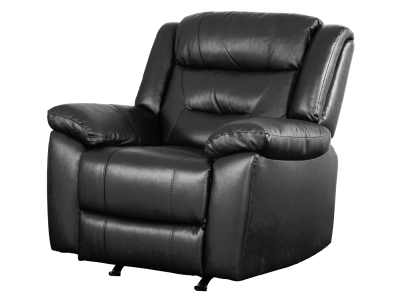 Primo International Montana Leather Rocker/Recliner in Ryder Black - MONTANA-CHAIR