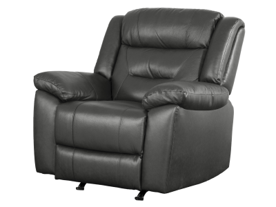 Primo International Montana Leather Rocker/Recliner in Ryder Charcoal - MONTANA-GRY-CHAIR