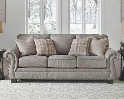 Olsberg Fabric Sofa in Steel - 4870138