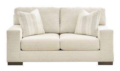 Maggie Fabric Loveseat in Birch - 5200335