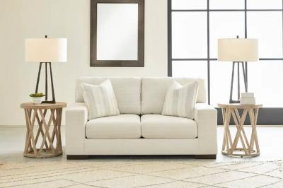 Maggie Fabric Loveseat in Birch - 5200335