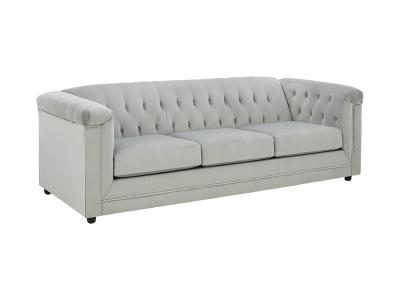 Josanna Stationary Fabric Sofa Gray - 2190438 