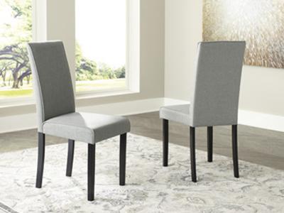 Kimonte Dining Side Chair in Dark Brown/Gray - D250-06