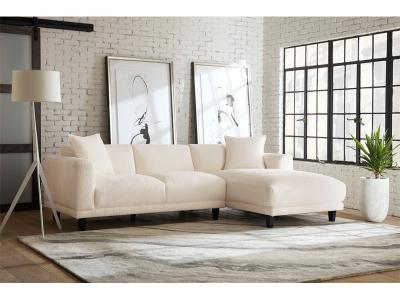 Dereli 2Piece Sectional White - 7168H-WHT