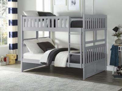 Orion Collection Full Over Full Bunk Bed in Grey - B2063-FF-K