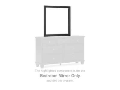 Bedroom Mirror/Lanolee/Black B687-36