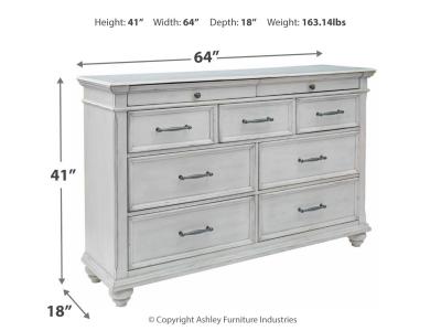 Benchcraft Kanwyn Whitewash Dresser - B777-31