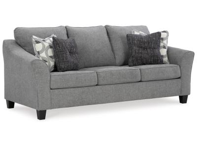 Benchcraft Mathonia Stationary Fabric Sofa in Smoke - 5190338