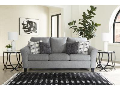 Benchcraft Mathonia Stationary Fabric Sofa in Smoke - 5190338