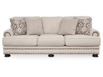 Benchcraft Merrimore Stationary Fabric Sofa in Linen - 6550438