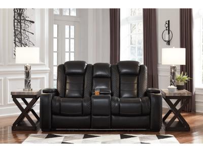 Party Time PWR REC Loveseat/CON/ADJ HDRST in Midnight - 3700318C