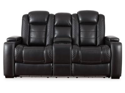 Party Time PWR REC Loveseat/CON/ADJ HDRST in Midnight - 3700318C