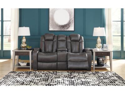 Turbulance PWR REC Loveseat/CON/ADJ HDRST in Quarry - 8500118C