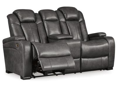 Turbulance PWR REC Loveseat/CON/ADJ HDRST in Quarry - 8500118C