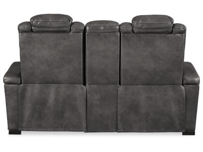 Turbulance PWR REC Loveseat/CON/ADJ HDRST in Quarry - 8500118C