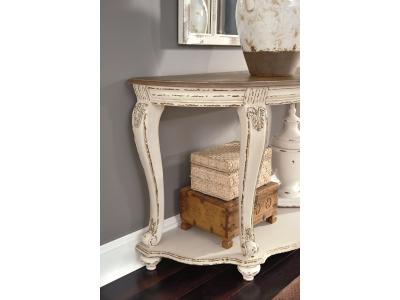 Sofa Table/Realyn/White/Brown T743-4