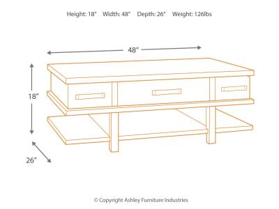 Lift Top Cocktail Table/Stanah T892-9