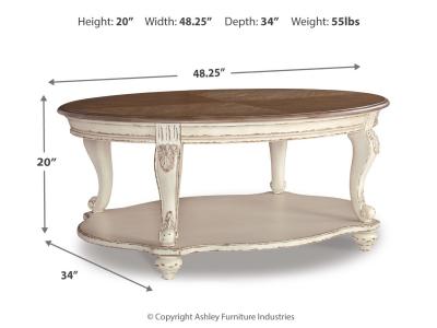 Oval Cocktail Table/Realyn T743-0