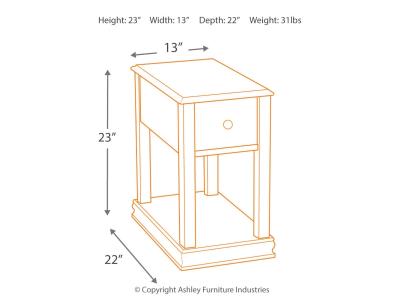 Breegin Chairside End Table - T007-527