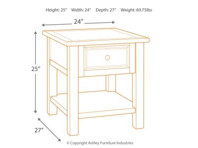 Rectangular End Table T637-3